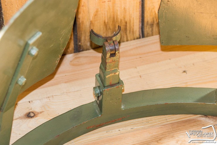 Rekonstrukcja lawety karabinu maszynowego - Skansen Rzeki Pilicy